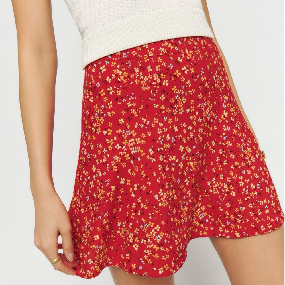 Reformation Flounce Skirt in Baila